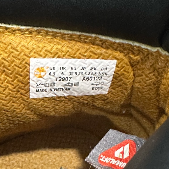 Timberland Big Kids Black Combat Boots - Picture 6 of 6